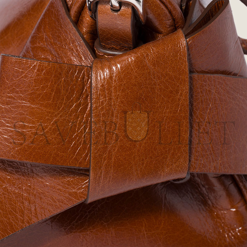 MIU MIU SHINY LEATHER POUCH 5NE029 (21*12.5*9.5cm)